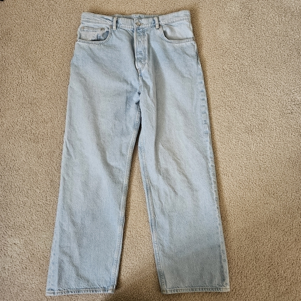 Arket Mist Wide Leg Jeans 32x27